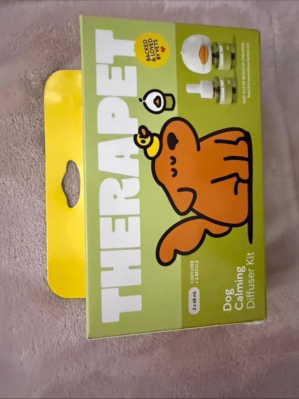 THERAPET Dog Pheromone Calming Diffuser Kit - comes with 1 Diffuser 2 Refills